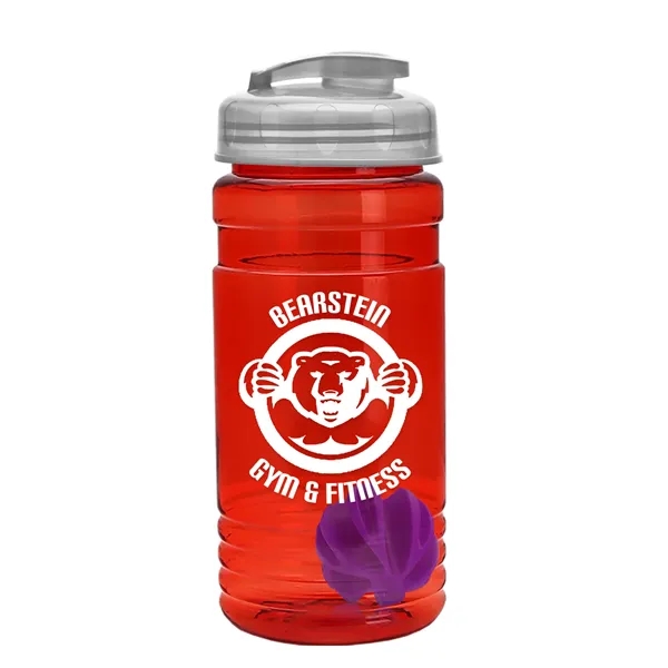 20 oz / 600ml Transparent Shaker Bottle with Mixing Ball and... from ASI 40480 Koozie Group