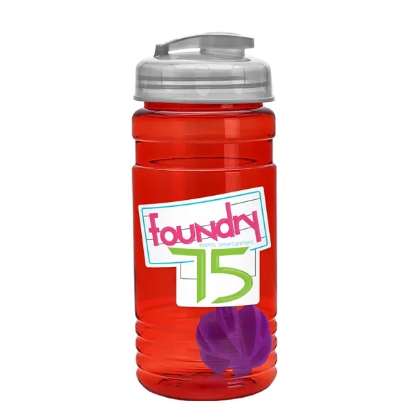20 oz / 600ml Transparent Shaker Bottle with Mixing Ball and... from ASI 40480 Koozie Group