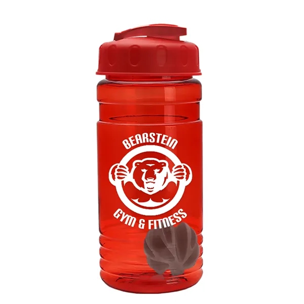 20 oz / 600ml Transparent Shaker Bottle with Mixing Ball and... from ASI 40480 Koozie Group