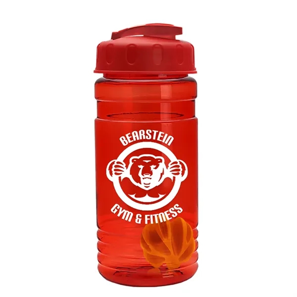 20 oz / 600ml Transparent Shaker Bottle with Mixing Ball and... from ASI 40480 Koozie Group