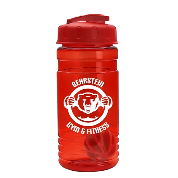 20 oz / 600ml Transparent Shaker Bottle with Mixing Ball and... from ASI 40480 Koozie Group