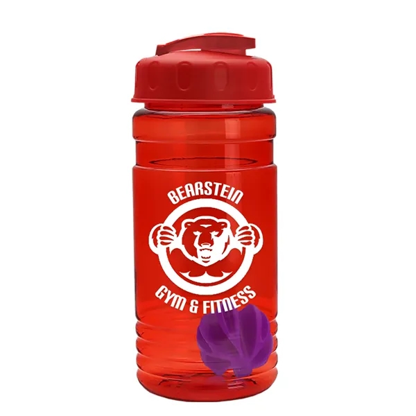20 oz / 600ml Transparent Shaker Bottle with Mixing Ball and... from ASI 40480 Koozie Group