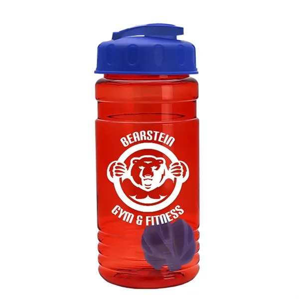 20 oz / 600ml Transparent Shaker Bottle with Mixing Ball and... from ASI 40480 Koozie Group