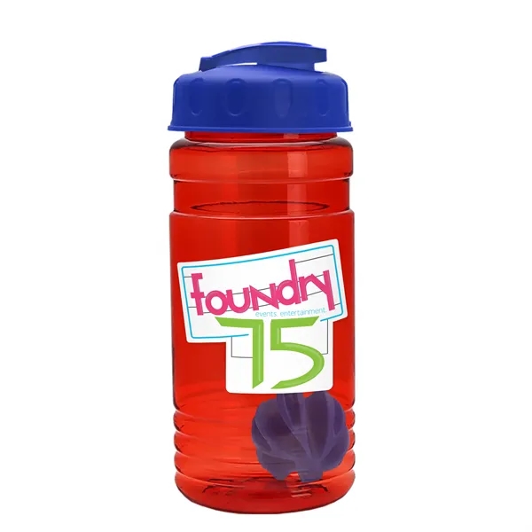 20 oz / 600ml Transparent Shaker Bottle with Mixing Ball and... from ASI 40480 Koozie Group