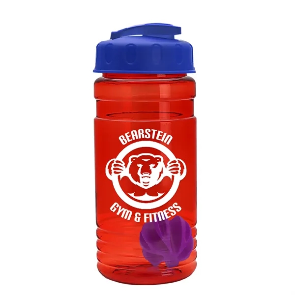 20 oz / 600ml Transparent Shaker Bottle with Mixing Ball and... from ASI 40480 Koozie Group
