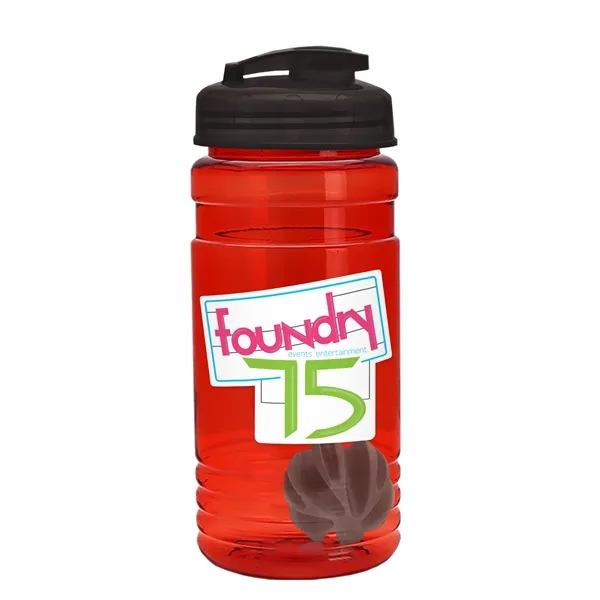 20 oz / 600ml Transparent Shaker Bottle with Mixing Ball and... from ASI 40480 Koozie Group