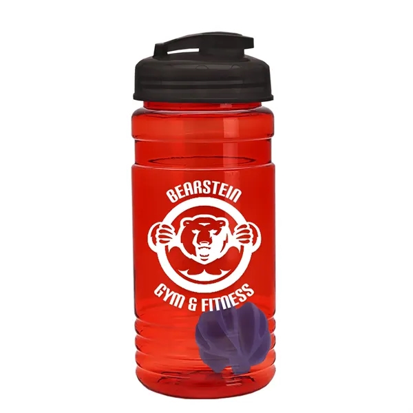 20 oz / 600ml Transparent Shaker Bottle with Mixing Ball and... from ASI 40480 Koozie Group