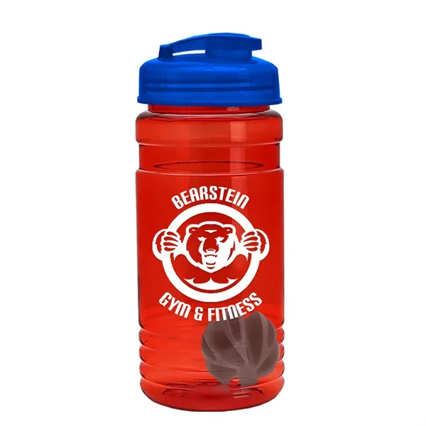 20 oz / 600ml Transparent Shaker Bottle with Mixing Ball and... from ASI 40480 Koozie Group