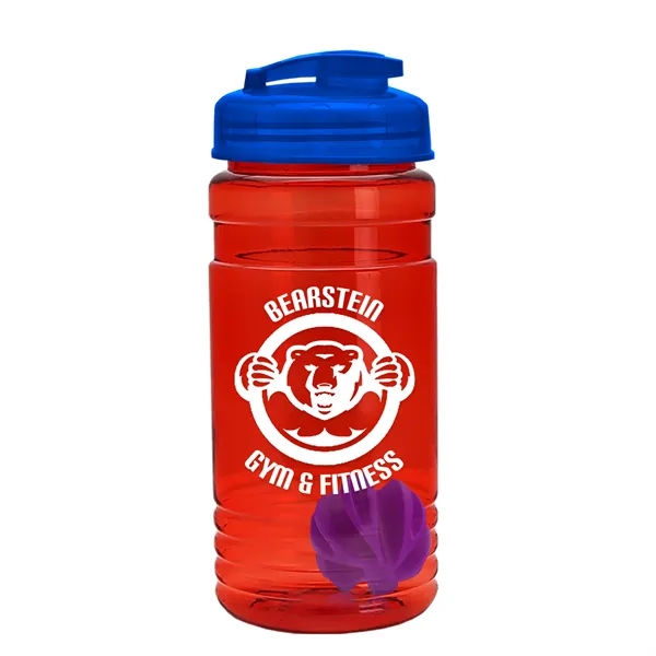 20 oz / 600ml Transparent Shaker Bottle with Mixing Ball and... from ASI 40480 Koozie Group