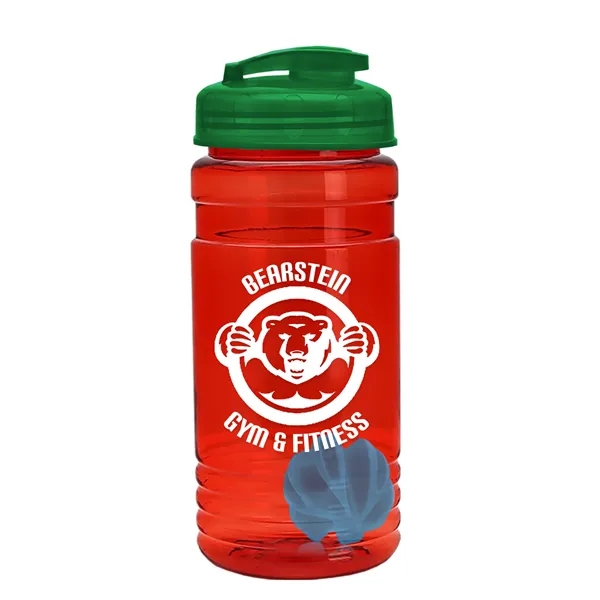 20 oz / 600ml Transparent Shaker Bottle with Mixing Ball and... from ASI 40480 Koozie Group