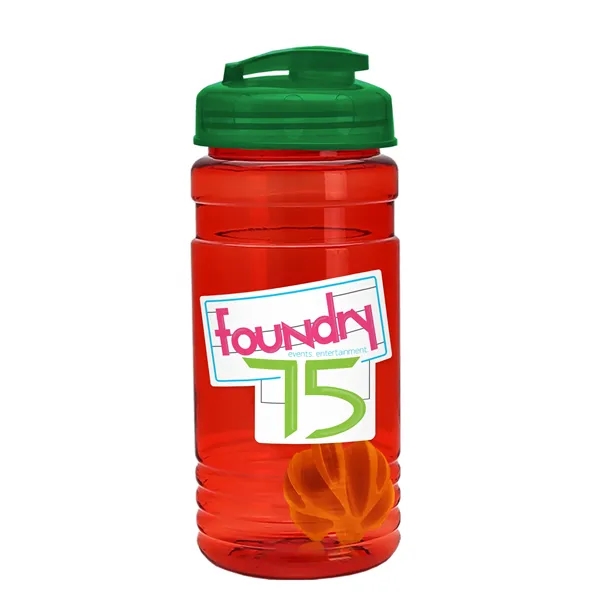 20 oz / 600ml Transparent Shaker Bottle with Mixing Ball and... from ASI 40480 Koozie Group