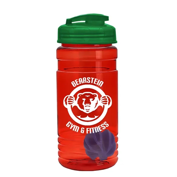 20 oz / 600ml Transparent Shaker Bottle with Mixing Ball and... from ASI 40480 Koozie Group