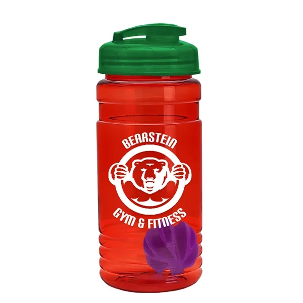 20 oz / 600ml Transparent Shaker Bottle with Mixing Ball and... from ASI 40480 Koozie Group