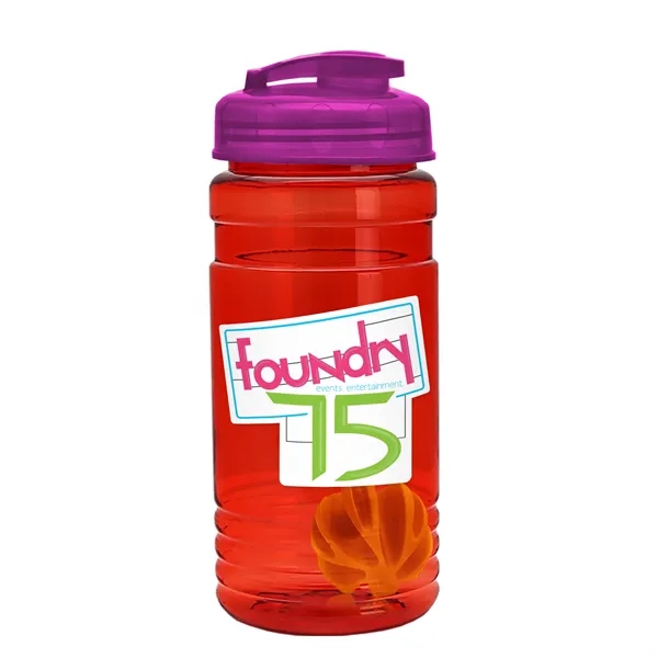 20 oz / 600ml Transparent Shaker Bottle with Mixing Ball and... from ASI 40480 Koozie Group