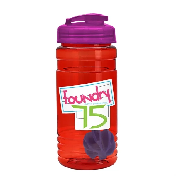 20 oz / 600ml Transparent Shaker Bottle with Mixing Ball and... from ASI 40480 Koozie Group