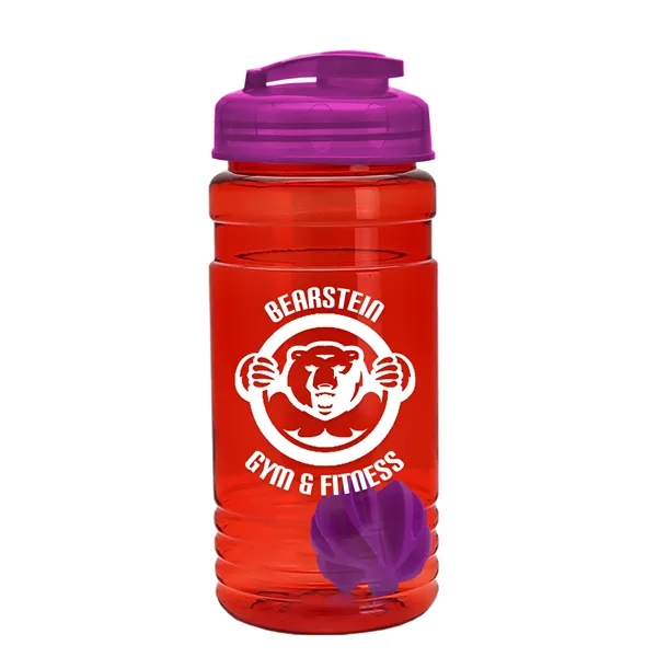 20 oz / 600ml Transparent Shaker Bottle with Mixing Ball and... from ASI 40480 Koozie Group