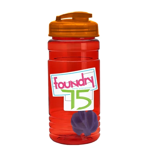 20 oz / 600ml Transparent Shaker Bottle with Mixing Ball and... from ASI 40480 Koozie Group
