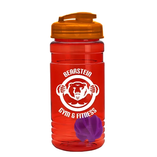 20 oz / 600ml Transparent Shaker Bottle with Mixing Ball and... from ASI 40480 Koozie Group