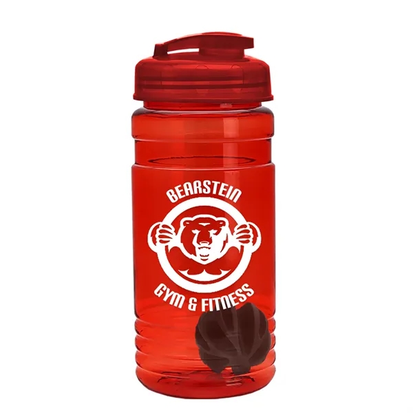 20 oz / 600ml Transparent Shaker Bottle with Mixing Ball and... from ASI 40480 Koozie Group