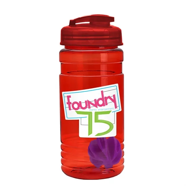 20 oz / 600ml Transparent Shaker Bottle with Mixing Ball and... from ASI 40480 Koozie Group