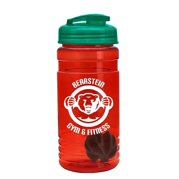 20 oz / 600ml Transparent Shaker Bottle with Mixing Ball and... from ASI 40480 Koozie Group