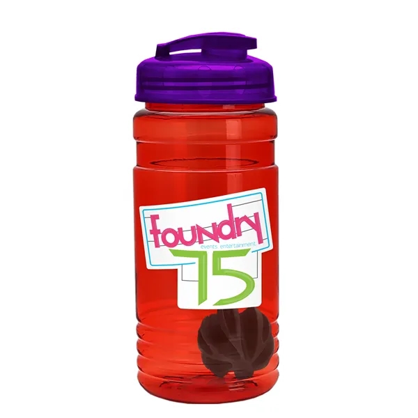 20 oz / 600ml Transparent Shaker Bottle with Mixing Ball and... from ASI 40480 Koozie Group