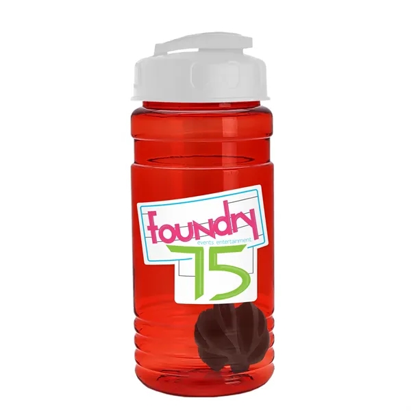 20 oz / 600ml Transparent Shaker Bottle with Mixing Ball and... from ASI 40480 Koozie Group