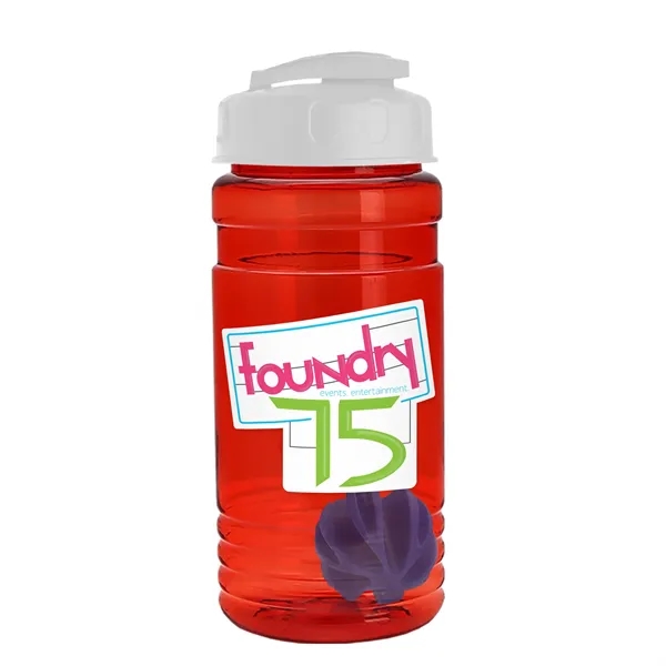 20 oz / 600ml Transparent Shaker Bottle with Mixing Ball and... from ASI 40480 Koozie Group