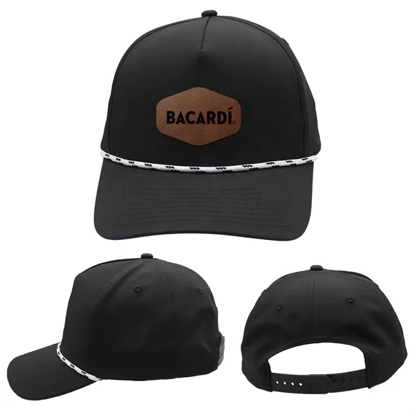 Performance Rope Hat, Leather Patch - Laser Engraved... from ASI 30270 Aakron Line