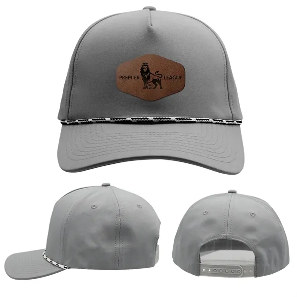 Performance Rope Hat, Leather Patch - Laser Engraved... from ASI 30270 Aakron Line