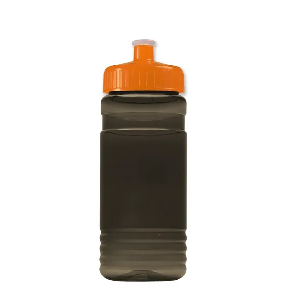 Transparent sports bottle, 20 oz. Straight-wall design with Push-Pull lid. Molded... from ASI 40480 Koozie Group