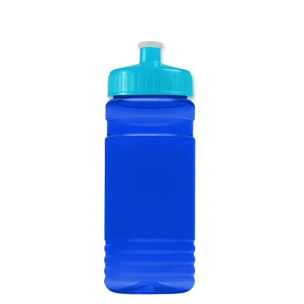 Transparent sports bottle, 20 oz. Straight-wall design with Push-Pull lid. Molded... from ASI 40480 Koozie Group
