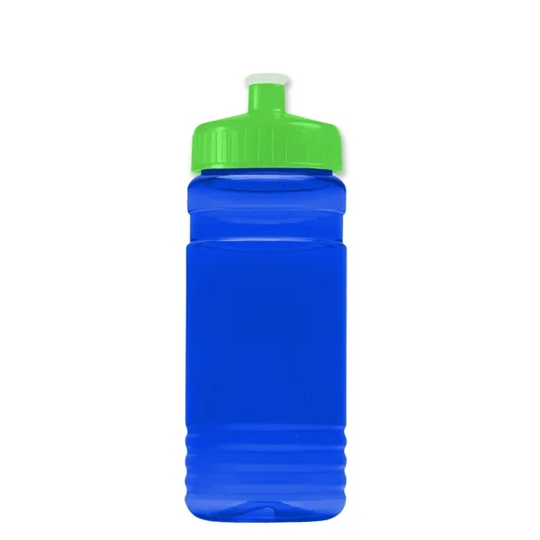 Transparent sports bottle, 20 oz. Straight-wall design with Push-Pull lid. Molded... from ASI 40480 Koozie Group