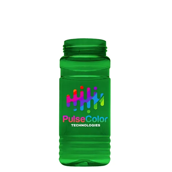 Transparent sports bottle, 20 oz. Straight-wall design with Push-Pull lid. Molded... from ASI 40480 Koozie Group