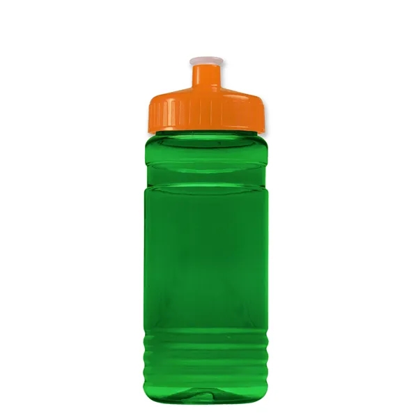Transparent sports bottle, 20 oz. Straight-wall design with Push-Pull lid. Molded... from ASI 40480 Koozie Group