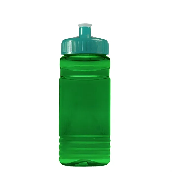 Transparent sports bottle, 20 oz. Straight-wall design with Push-Pull lid. Molded... from ASI 40480 Koozie Group