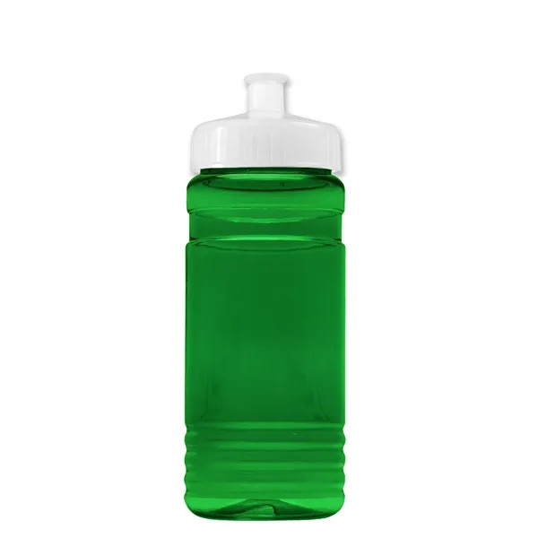 Transparent sports bottle, 20 oz. Straight-wall design with Push-Pull lid. Molded... from ASI 40480 Koozie Group
