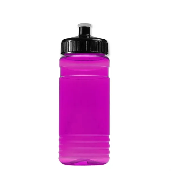 Transparent sports bottle, 20 oz. Straight-wall design with Push-Pull lid. Molded... from ASI 40480 Koozie Group