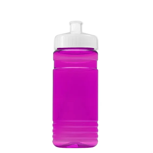 Transparent sports bottle, 20 oz. Straight-wall design with Push-Pull lid. Molded... from ASI 40480 Koozie Group