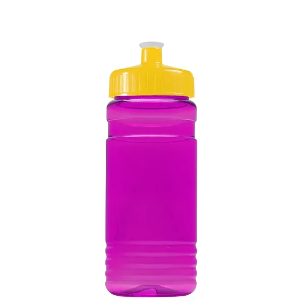 Transparent sports bottle, 20 oz. Straight-wall design with Push-Pull lid. Molded... from ASI 40480 Koozie Group