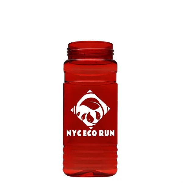 Transparent sports bottle, 20 oz. Straight-wall design with Push-Pull lid. Molded... from ASI 40480 Koozie Group