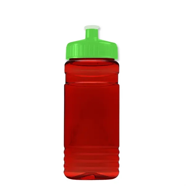 Transparent sports bottle, 20 oz. Straight-wall design with Push-Pull lid. Molded... from ASI 40480 Koozie Group