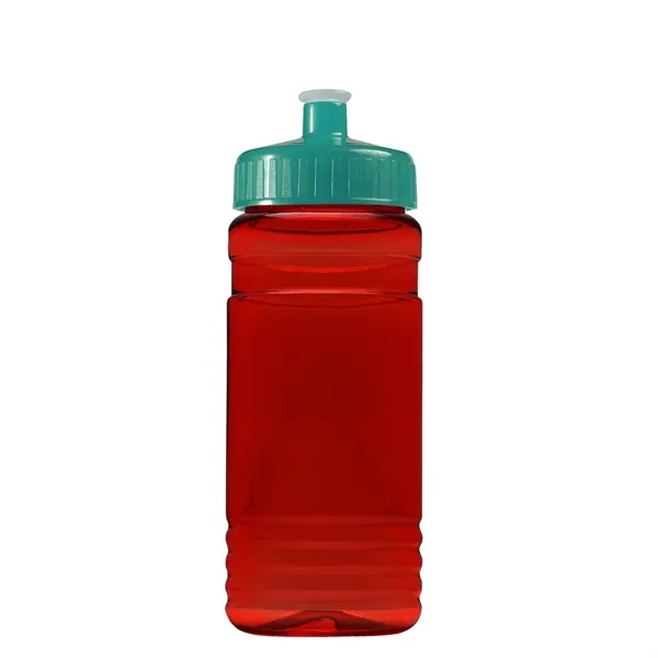 Transparent sports bottle, 20 oz. Straight-wall design with Push-Pull lid. Molded... from ASI 40480 Koozie Group