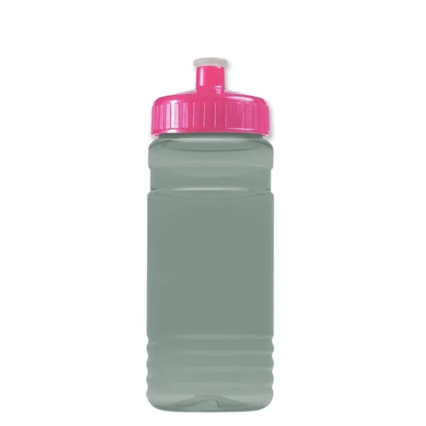 Transparent sports bottle, 20 oz. Straight-wall design with Push-Pull lid. Molded... from ASI 40480 Koozie Group