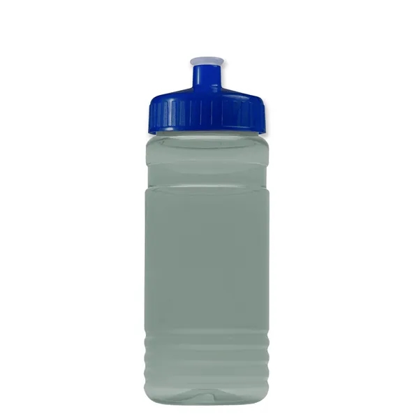 Transparent sports bottle, 20 oz. Straight-wall design with Push-Pull lid. Molded... from ASI 40480 Koozie Group