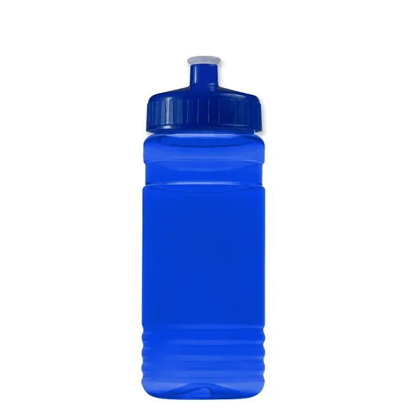 Transparent sports bottle, 20 oz. Straight-wall design with Push-Pull lid. Molded... from ASI 40480 Koozie Group