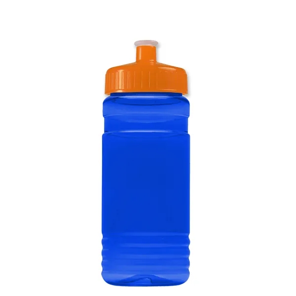 Transparent sports bottle, 20 oz. Straight-wall design with Push-Pull lid. Molded... from ASI 40480 Koozie Group
