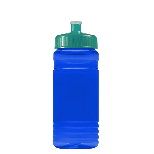 Transparent sports bottle, 20 oz. Straight-wall design with Push-Pull lid. Molded... from ASI 40480 Koozie Group
