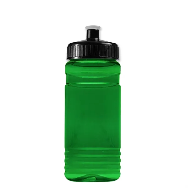 Transparent sports bottle, 20 oz. Straight-wall design with Push-Pull lid. Molded... from ASI 40480 Koozie Group