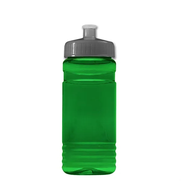 Transparent sports bottle, 20 oz. Straight-wall design with Push-Pull lid. Molded... from ASI 40480 Koozie Group